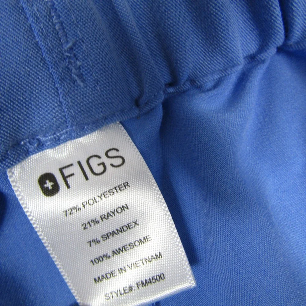 Figs Technical Collection Pants Mens Medium Blue Drawstring Scrub FM4500 Comfort